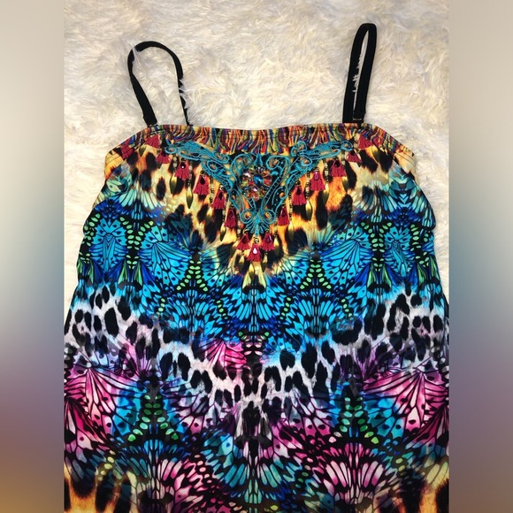 Colorful Butterfly print tankini - Picture 7 of 15